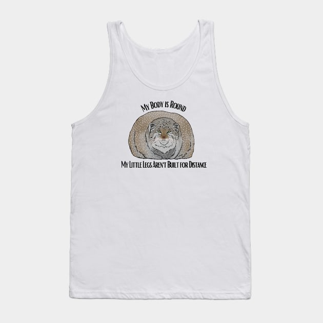 Round Pallas Cat Tank Top by TrapperWeasel